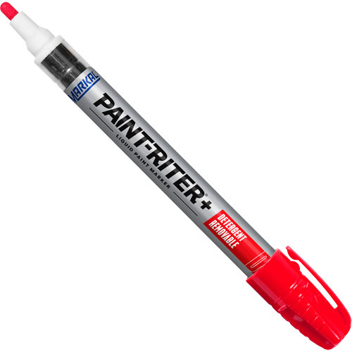 Paint-Riter&reg;+ Detergent Removable Paint Marker, Liquid, Red Action Paper