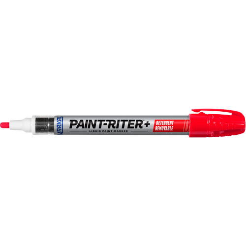 Paint-Riter&reg;+ Detergent Removable Paint Marker, Liquid, Red Action Paper