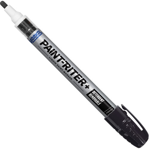 Paint-Riter&reg;+ Detergent Removable Paint Marker, Liquid, Black Action Paper