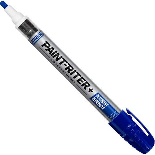 Paint-Riter&reg;+ Detergent Removable Paint Marker, Liquid, Blue Action Paper