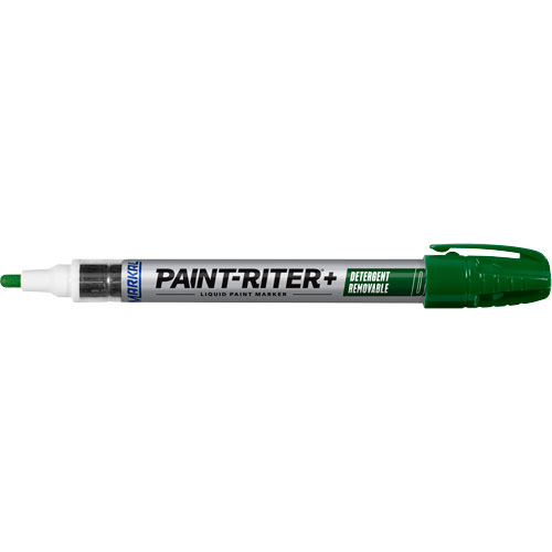 Paint-Riter&reg;+ Detergent Removable Paint Marker, Liquid, Green Action Paper