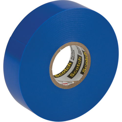 Rubans en vinyle pour codage en couleurs 35 Scotch, 19 mm (3/4") x 20,1 m (66'), Bleu, 7 mils Action Paper