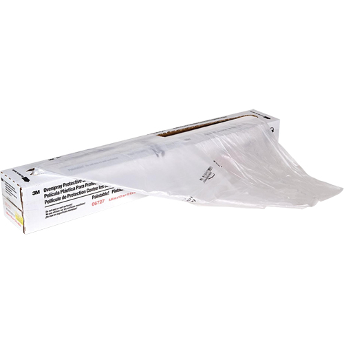Overspray Protective Sheeting, 400' L x 12' W, Plastic Action Paper