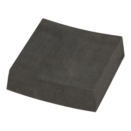 Mousse de n&eacute;opr&egrave;ne noir, &eacute;paisseur 1", 3" lo x 3" la Action Paper