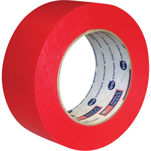 Utility Grade Coloured Masking Tape, 18 mm (3/4") x 55 m (180'), Red Action Paper