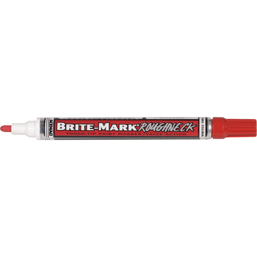 Brite-Mark&reg; RoughNeck Marker, Liquid, Red Action Paper