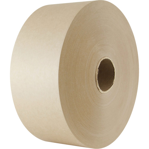Water-Activated Paper Tape, 102 mm (4") x 183 m (600'), Kraft Action Paper
