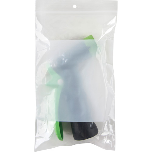 Sacs en poly avec espace inscriptible blanc, Refermable, 8" x 5", 2 mils Action Paper