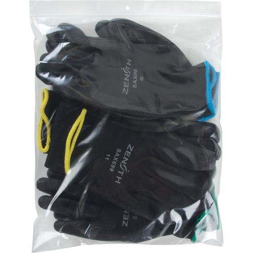 Poly Bags, Reclosable, 12" x 10", 2 mils Action Paper