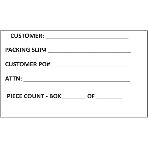 Generic Shipping Label, 4" W x 6" L, White Action Paper
