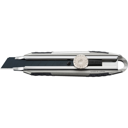 Knife with Ratchet Lock, 18 mm, Carbon Steel, Heavy-Duty, Aluminum Handle Action Paper