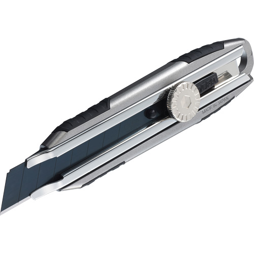 Knife with Ratchet Lock, 18 mm, Carbon Steel, Heavy-Duty, Aluminum Handle Action Paper