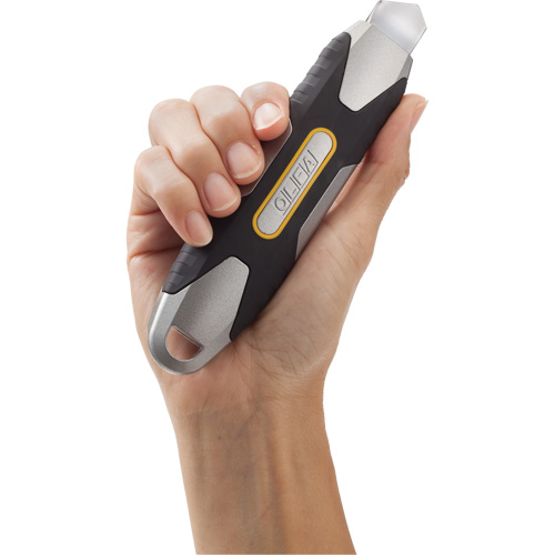 Couteau autoverrouillable, 18 mm, Acier au carbone, Robuste, Prise en Aluminium Action Paper