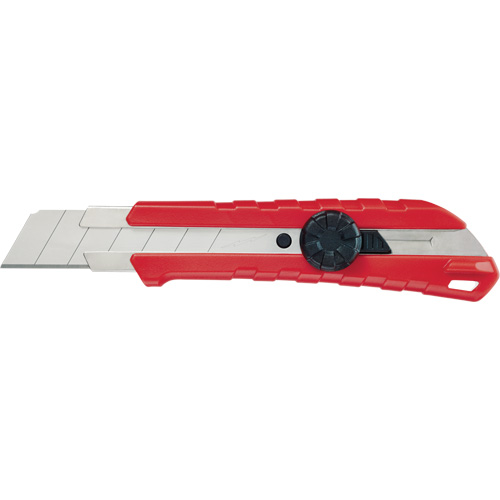 Snap-Off Knife, 25 mm, Carbide, Rubber/Polypropylene Handle Action Paper