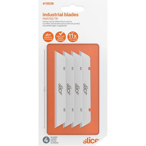Slice Pointed Tip Finger-Friendly Replacement Blade, Single Style Action Paper