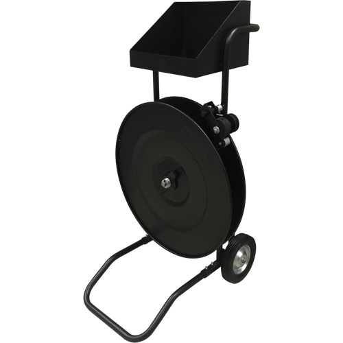 Strapping Dispenser, Polyester/Steel/Polypropylene Straps, 16"/8" Core Dia., 3"/8"/6" Roll Width Action Paper