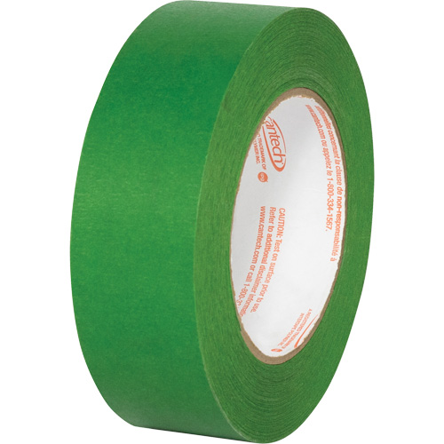 Premium Safe Tack Masking Tape, 36 mm (1-27/64") x 55 m (180.4'), Green Action Paper