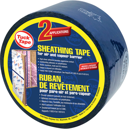 Ruban de rev&ecirc;tement pour entrepreneurs, 60 mm (2-3/8") x 0,0 m (0,0'), Bleu Action Paper