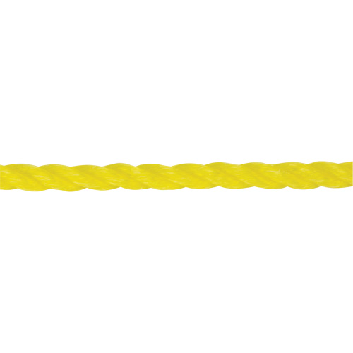 1/4" Braided Yellow Rope, Polypropylene, 1300' Action Paper