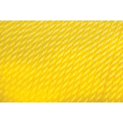 1/4" Braided Yellow Rope, Polypropylene, 1300' Action Paper