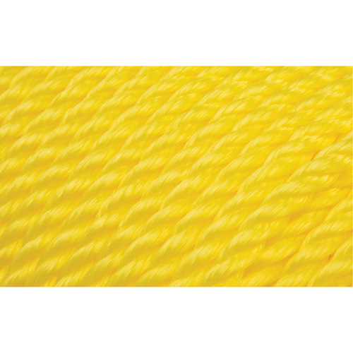 Corde jaune tress&eacute;e 3/8", Polypropyl&egrave;ne, 630' Action Paper