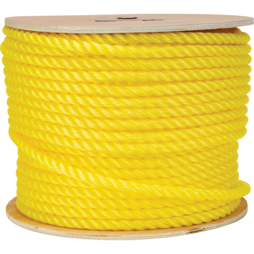 Corde jaune tress&eacute;e 1/2", Polypropyl&egrave;ne, 335' Action Paper