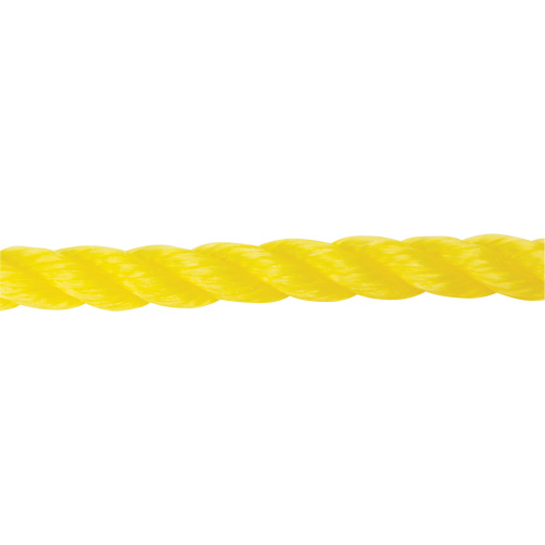 Corde jaune tress&eacute;e 5/8", Polypropyl&egrave;ne, 200' Action Paper