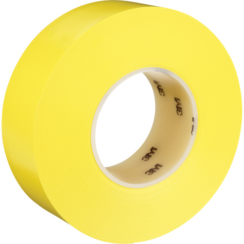 Durable Floor Marking Tape 971, 2" x 108', Vinyl, Yellow Action Paper