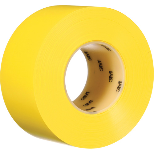 Durable Floor Marking Tape 971, 3" x 108', Vinyl, Yellow Action Paper