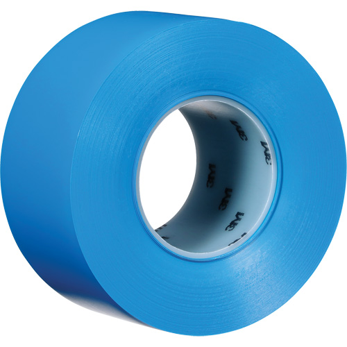 Ruban de marquage de planchers durable 971, 3" x 108', Vinyle, Bleu Action Paper