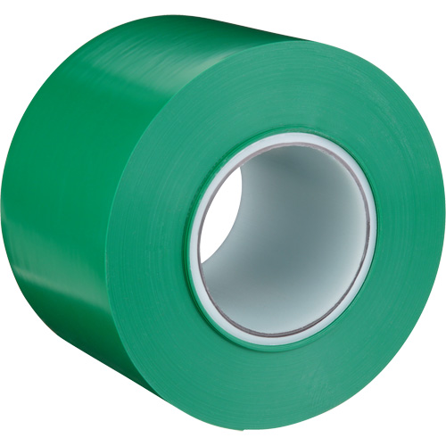 Durable Floor Marking Tape 971, 4" x 108', Vinyl, Green Action Paper