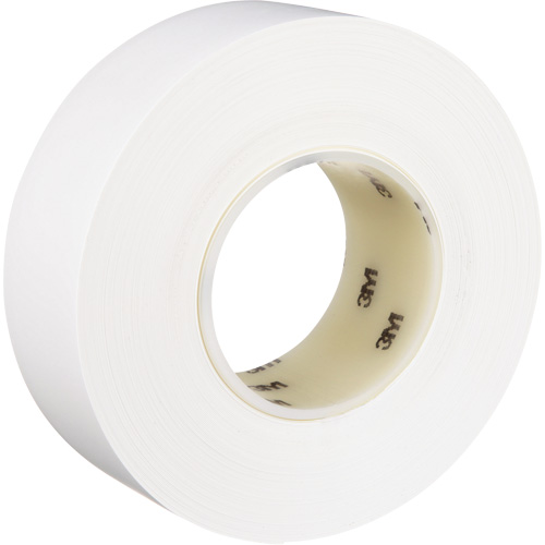 Ruban de marquage de planchers durable 971, 3" x 108', Vinyle, Blanc Action Paper