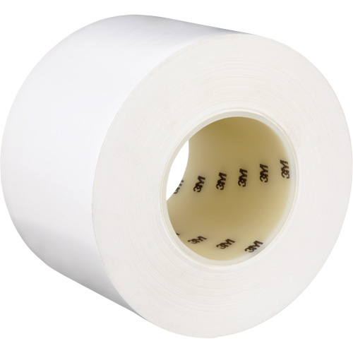 Durable Floor Marking Tape 971, 4" x 108', Vinyl, White Action Paper