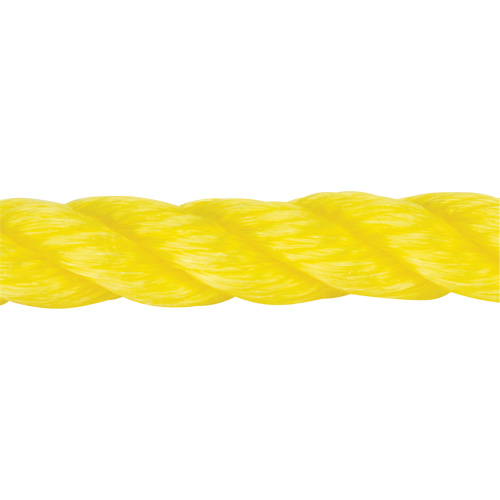 Braided Yellow Rope, Polypropylene, 144' Action Paper