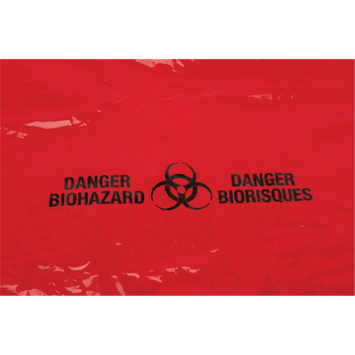 Waste Bags, Bio-Hazard, 50" L x 37" W, 2 mils Action Paper