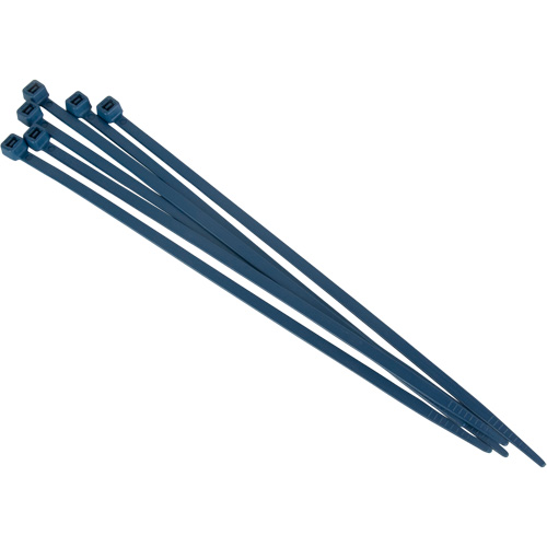 Metal Detectable Cable Ties, 15" L, 120 lbs. Tensile Strength Action Paper