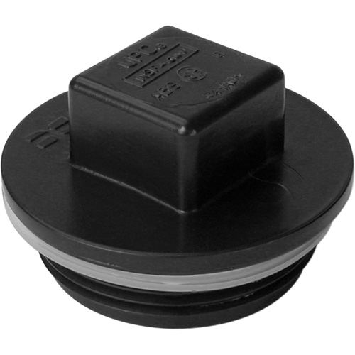 Bouchon filet&eacute;, Regard de nettoyage, 1-1/4" dia., Plastique Action Paper