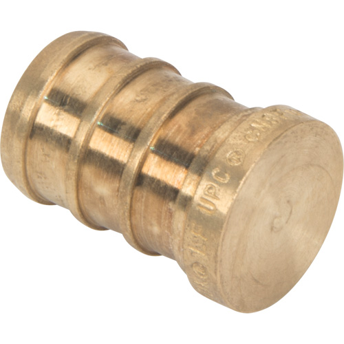 Lead-Free Pipe Plug, Pipe, 1/2" Dia., Brass Action Paper