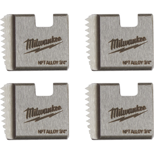 Matrices de tuyauterie portables NPT, Pour tuyau de 3/4", Alliage Action Paper