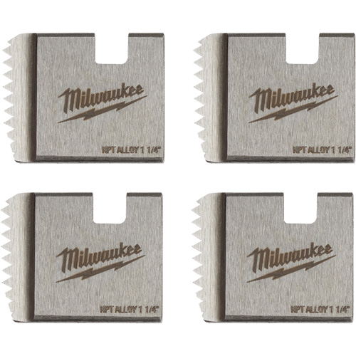 Matrices de tuyauterie portables NPT, Pour tuyau de 1-1/4", Alliage Action Paper
