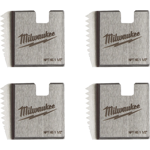 Matrices de tuyauterie portables NPT, Pour tuyau de 1-1/2", Acier rapide Action Paper