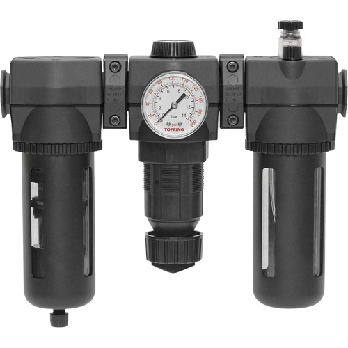 Filter, Regulator & Lubricator Modulair 400 with Manual Drain & Standard Bowl, 3/4" NPTF Action Paper