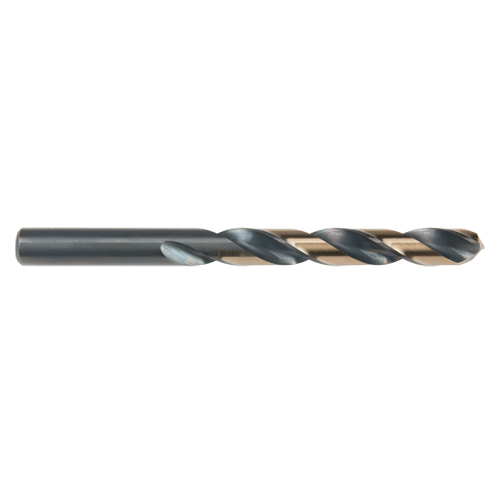Two-Tone Jobber Drill Bit, High Speed Steel, 12.5 mm, 151 mm L, 101 mm Flute Action Paper