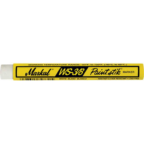 WS-3/8 Paintstik&reg; Paint Marker, Solid Stick, White Action Paper