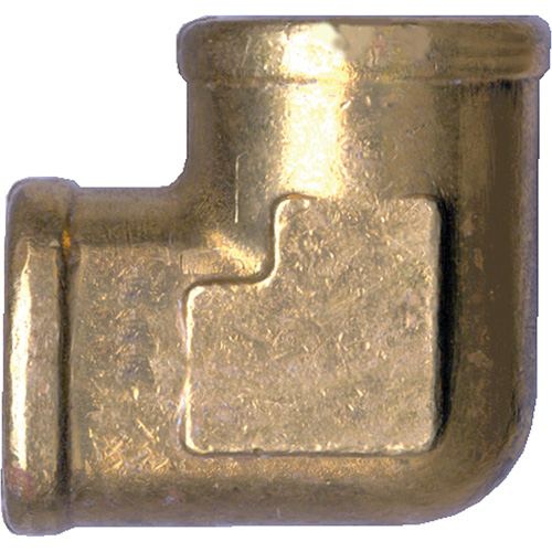 Forged 90° Elbow Pipe Fitting, FPT, Brass, 1/2" Action Paper