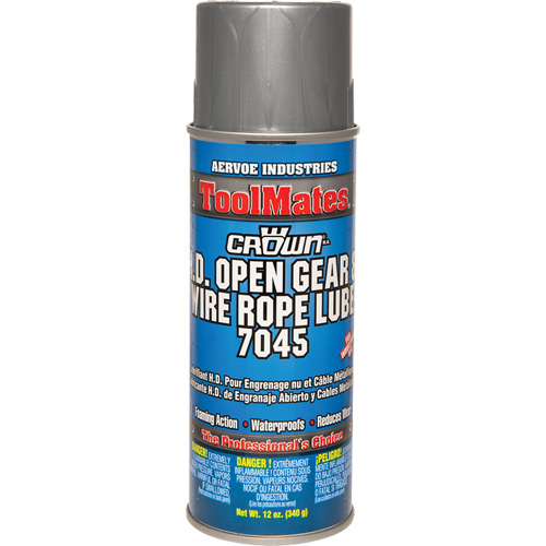 Open Gear & Wire Rope Lubricant, Aerosol Can Action Paper