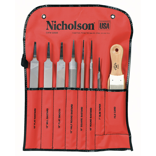 8-Piece Machinist File Set, 8 Pcs Action Paper