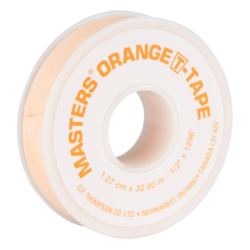 Ruban T, 1296" lo x 1/2" la, Orange Action Paper
