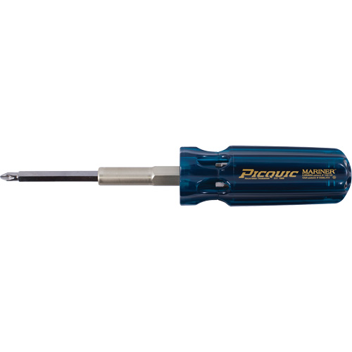 The Mariner Multibit Screwdriver, 6" L, Plastic Handle Action Paper