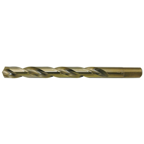 JET-KUT&reg; Gold Super Premium M2 Jobber Drill Bit, High Speed Steel, 25/64", 135° Point Angle Action Paper